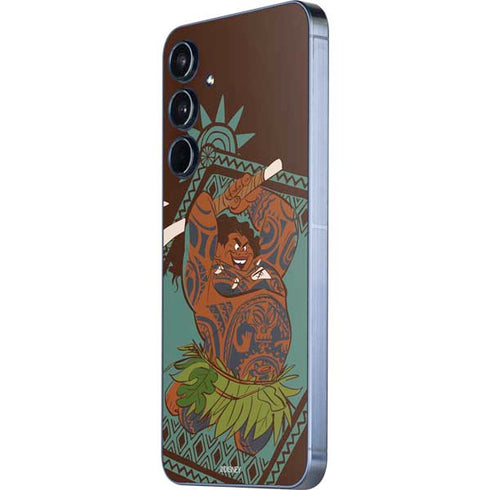 Disney Moana Maui Ready To Fight Galaxy A35 5G Skin